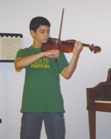 One of Bracha\'s students practising